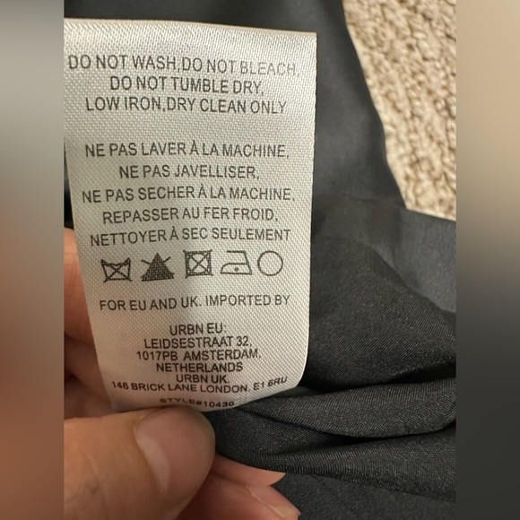 HUTCH black taffeta strapless bow back midi dress 2 - Picture 9 of 10